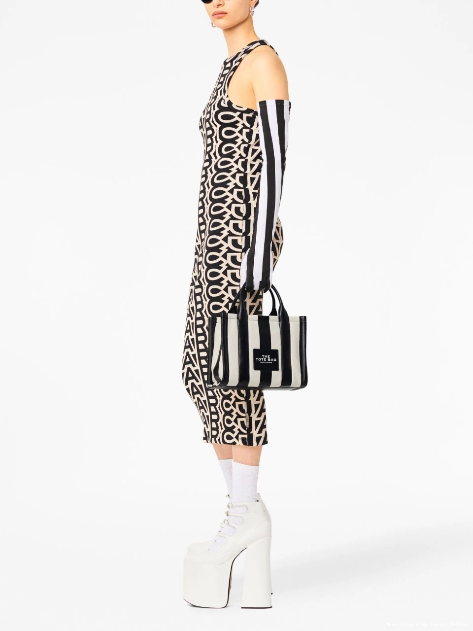 Affordable The Marc Tote Small Jacobs bag Women Striped 0715